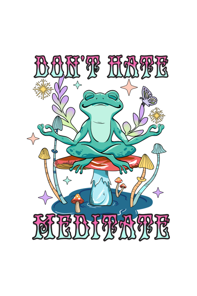 Don't Hate Meditate Oversized T-Shirt