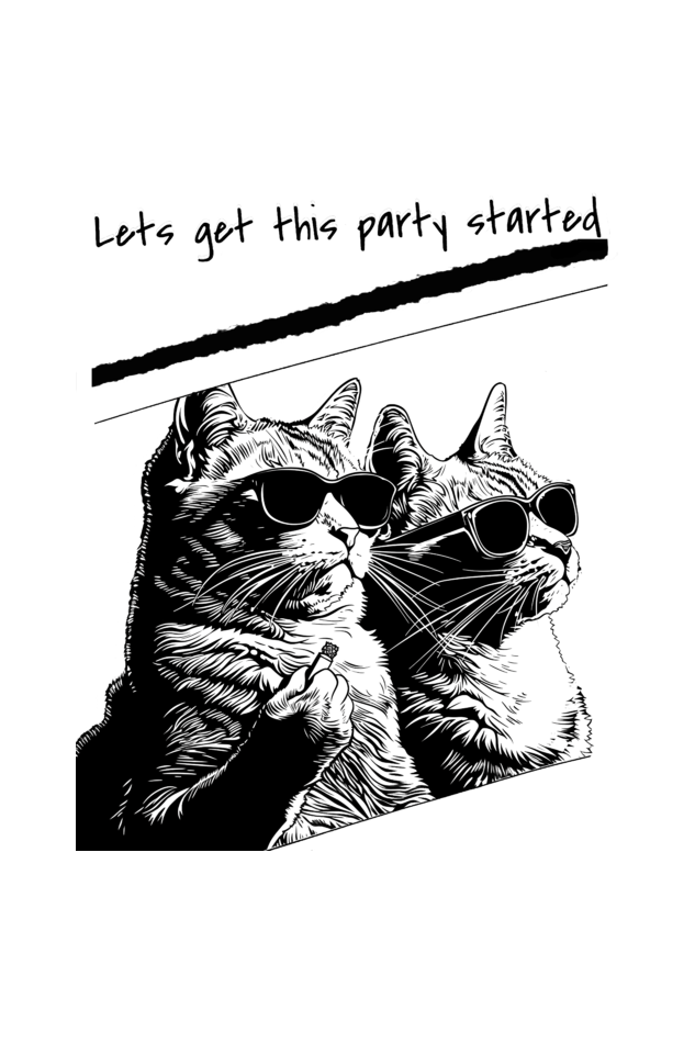 Cool Cats Oversized T-Shirt