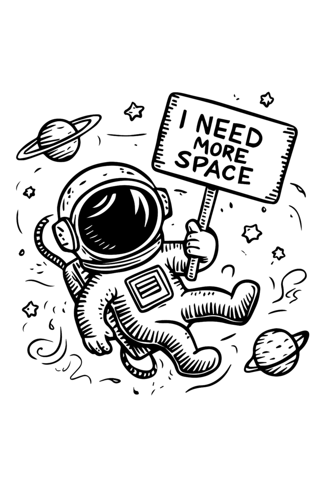 I Need More Space Oversized T-shirt