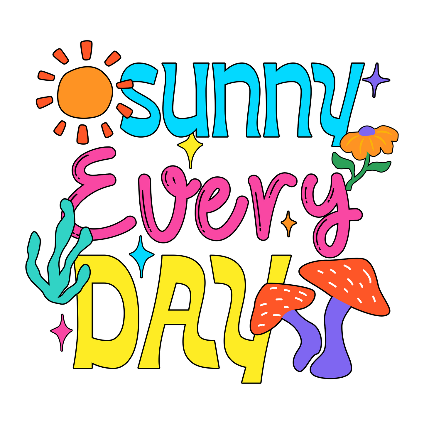 Sunny Every Day Oversized T-Shirt