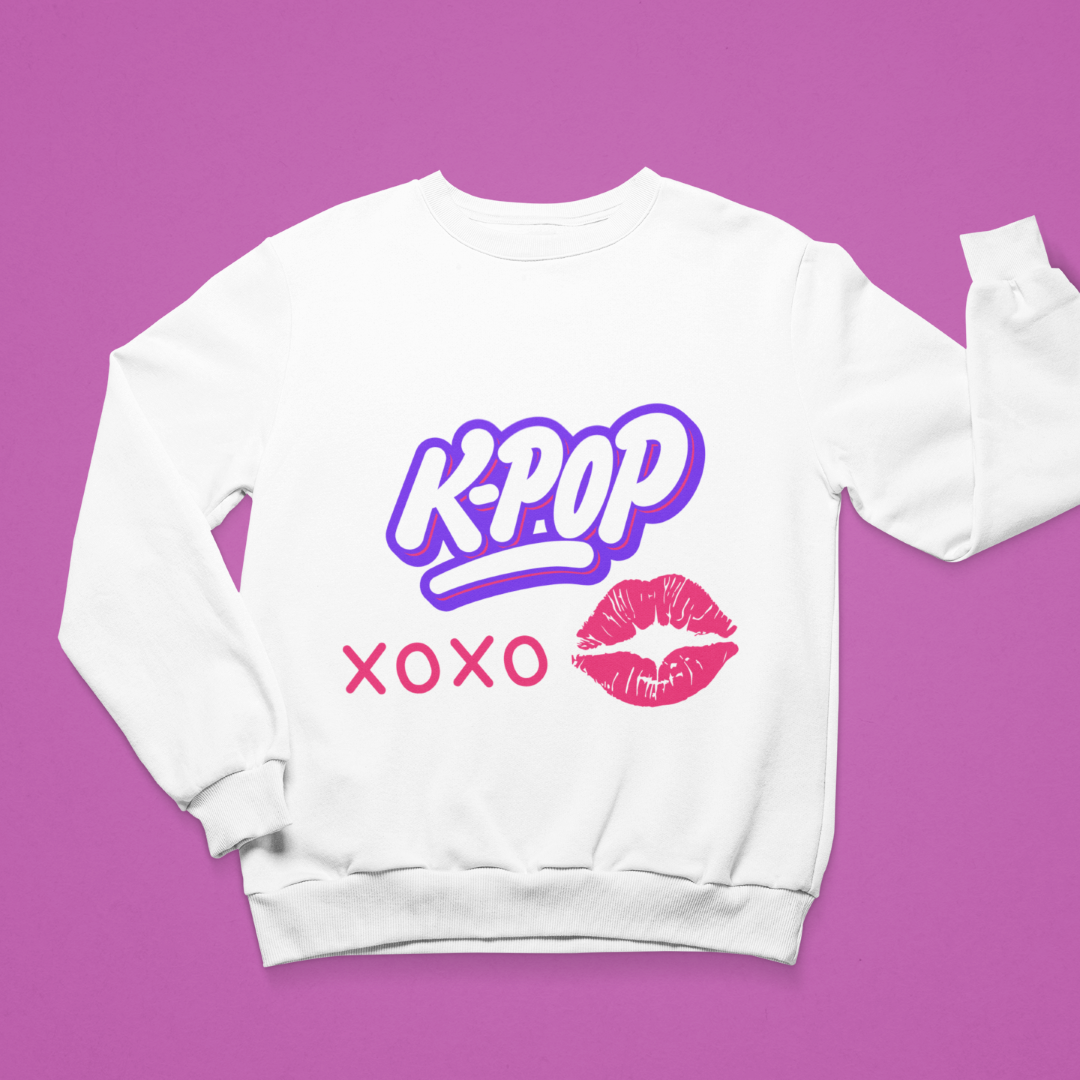 Kpop Love Regular Fit Sweatshirt
