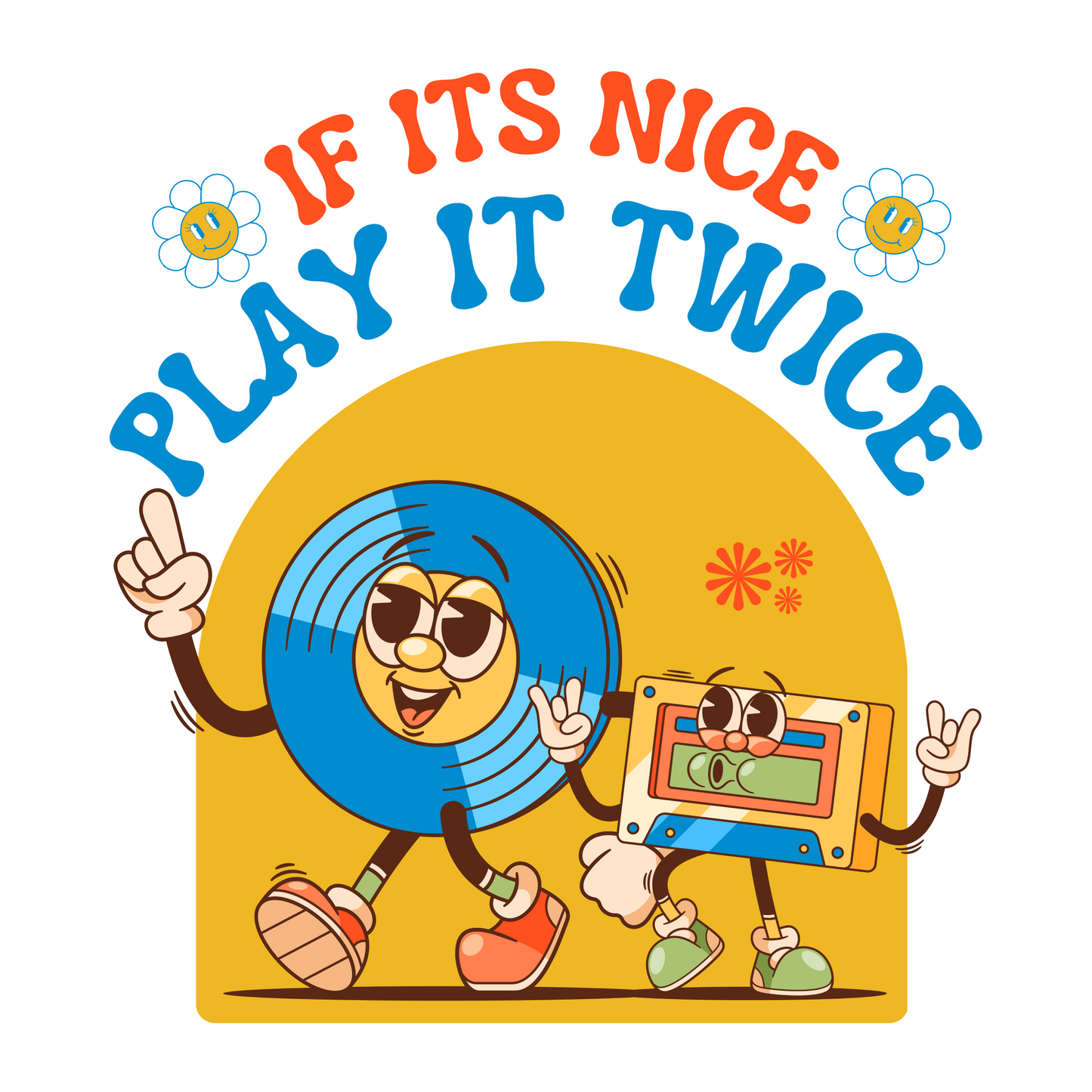 Play it Twice Oversized T-Shirt