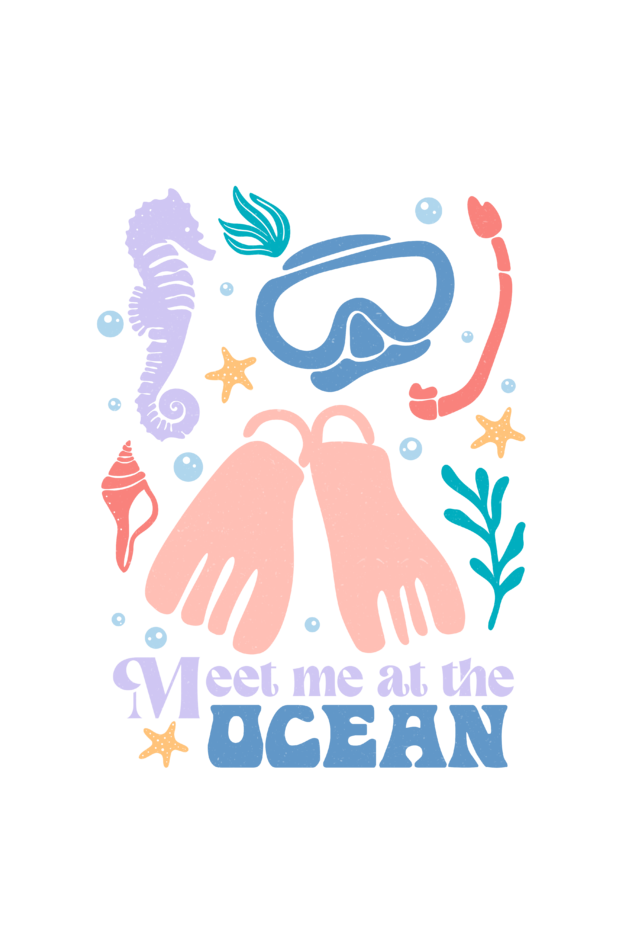 Meet Me At The Ocean ( Unisex Fit ) T-Shirt