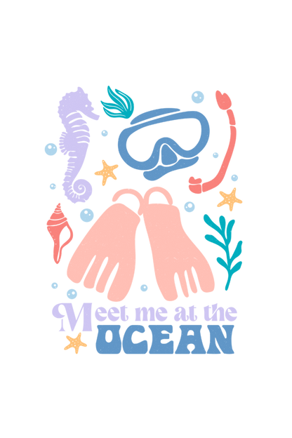 Meet Me At The Ocean ( Unisex Fit ) T-Shirt