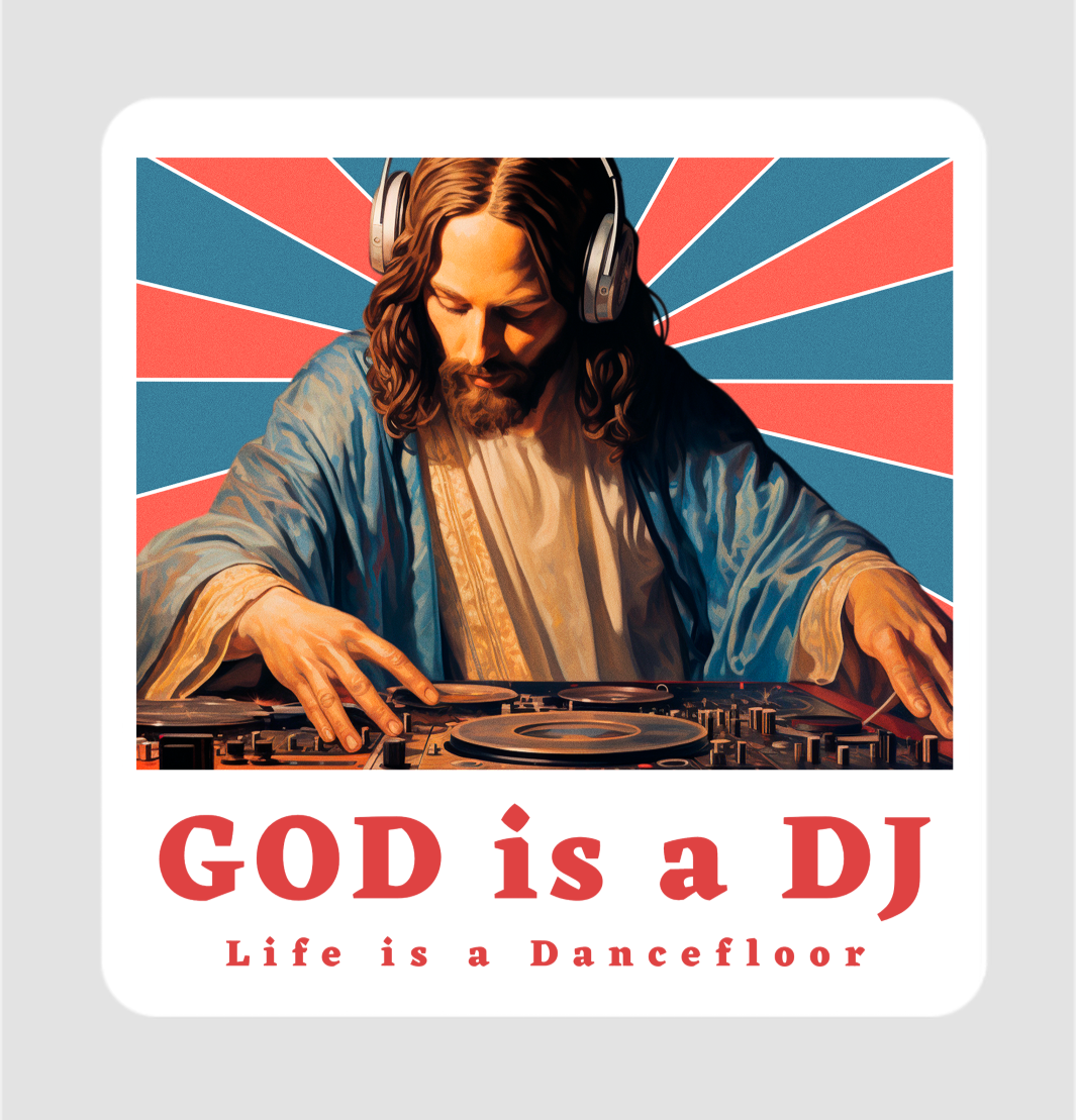 God Is a DJ Table Coaster