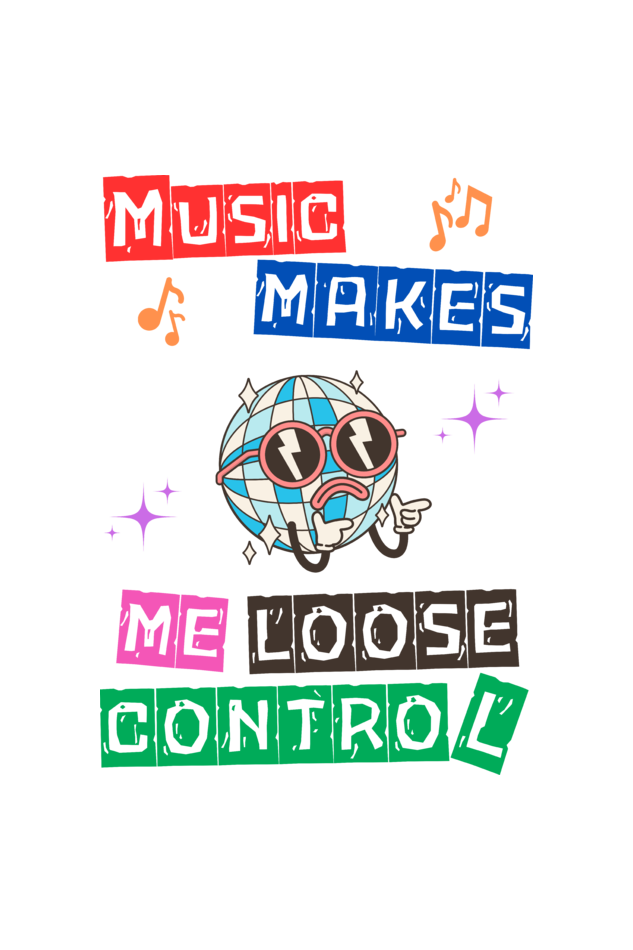 Music makes me loose control Oversized T-Shirt