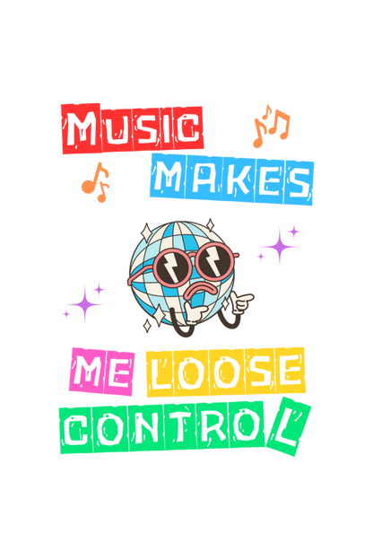 Music makes me loose control Oversized Sweatshirt