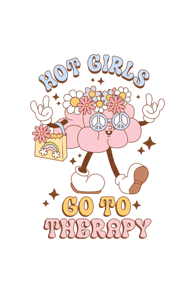 Hot Girls go to Therapy Oversized T-Shirt