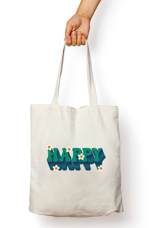 Happy Zipper Tote