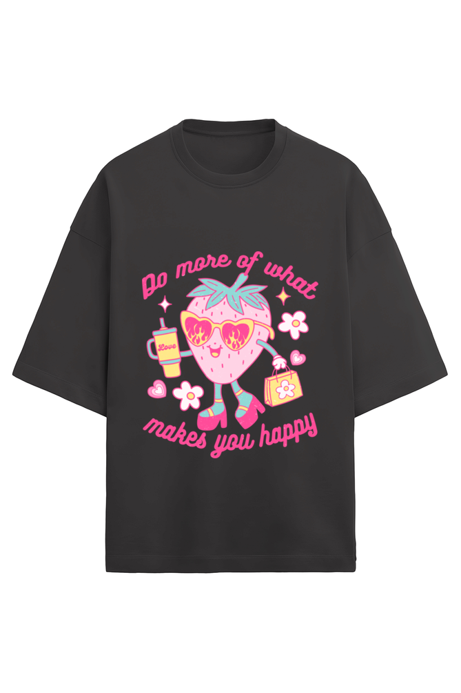 Happy Life Oversized T-Shirt