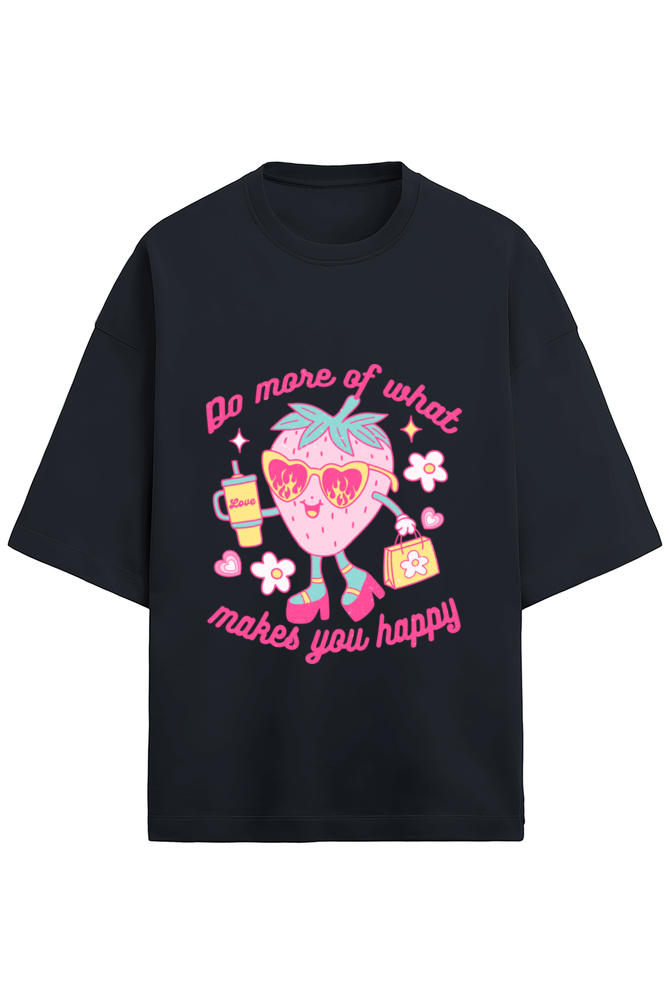 Happy Life Oversized T-Shirt