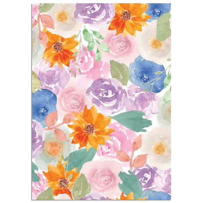 Colourful Watercolour Flowers