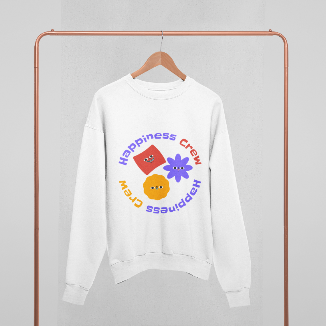 Happiness Crew Oversized Sweatshirt