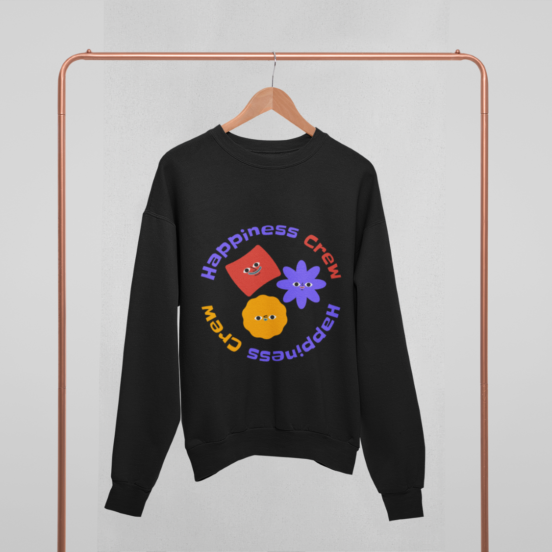 Happiness Crew Oversized Sweatshirt