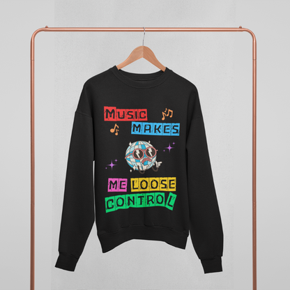 Music makes me loose control Oversized Sweatshirt