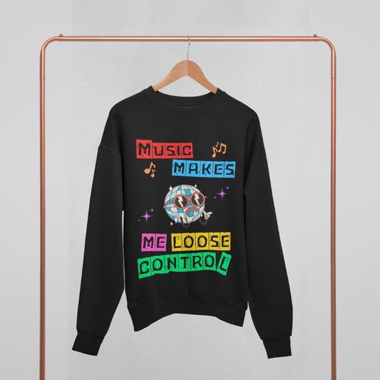 Music makes me loose control Oversized Sweatshirt