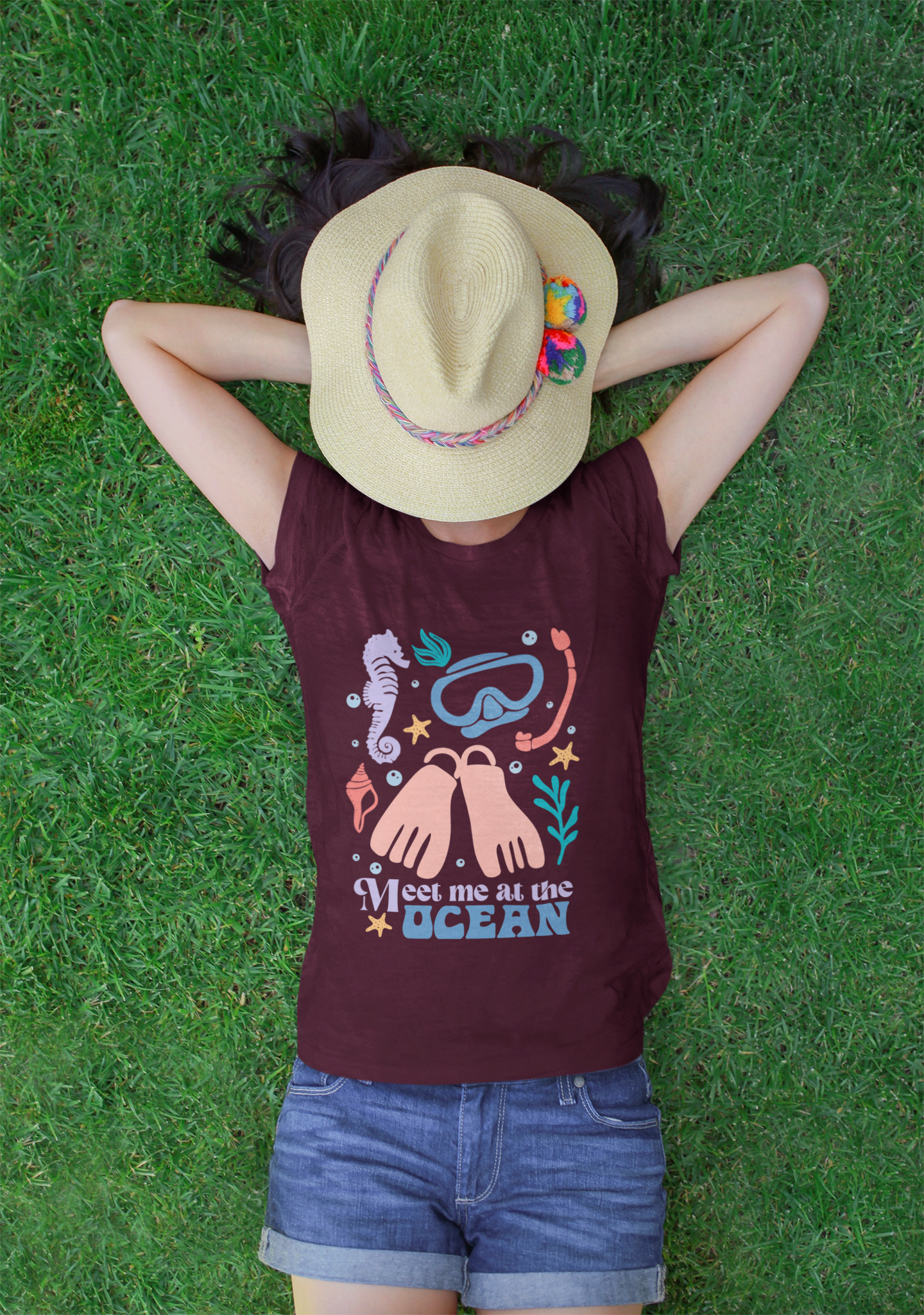 Meet Me At The Ocean ( Unisex Fit ) T-Shirt