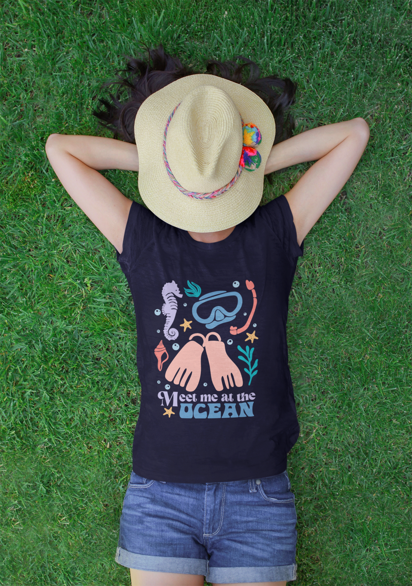 Meet Me At The Ocean ( Unisex Fit ) T-Shirt
