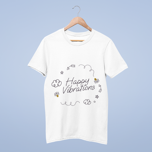 Happy Vibrations  ( Unisex Fit ) T-Shirt