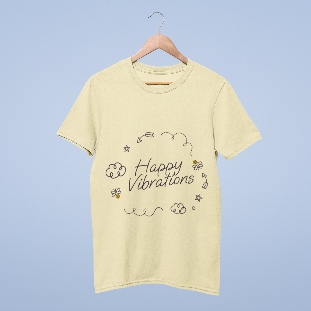 Happy Vibrations  ( Unisex Fit ) T-Shirt