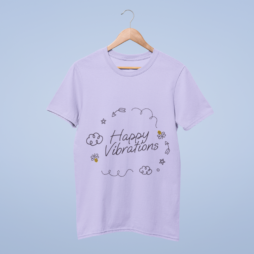 Happy Vibrations  ( Unisex Fit ) T-Shirt
