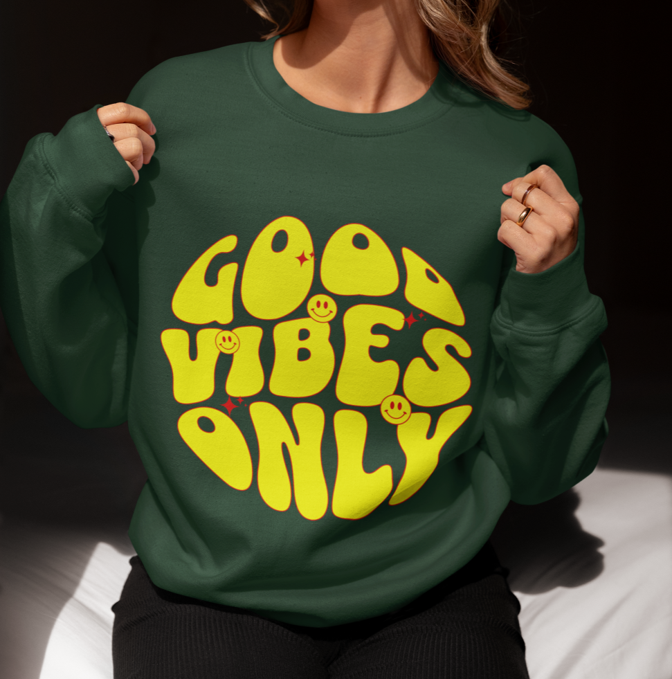 Good Vibes Only Oversized Sweatshirt